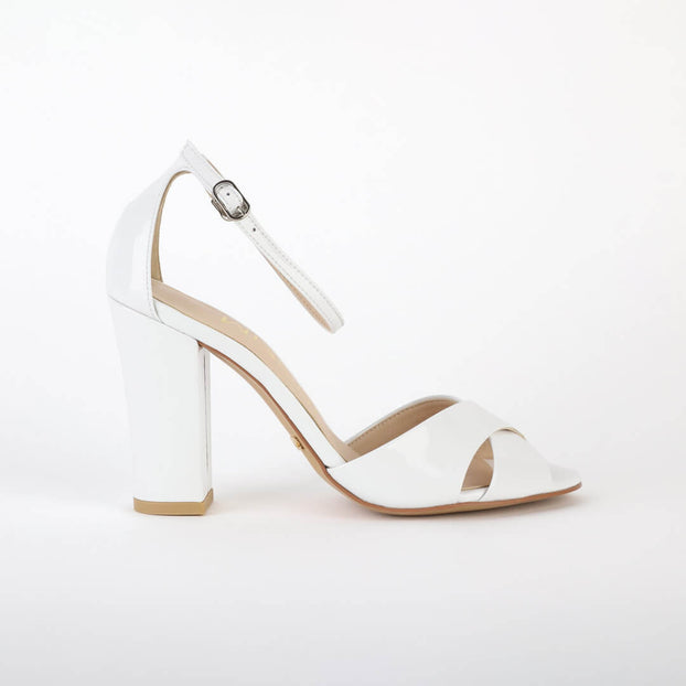 *UK size 1 - ALOVE PATENT - black, 9cm heels