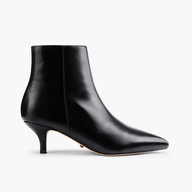 *BRANDA 50 - black leather ankle boots