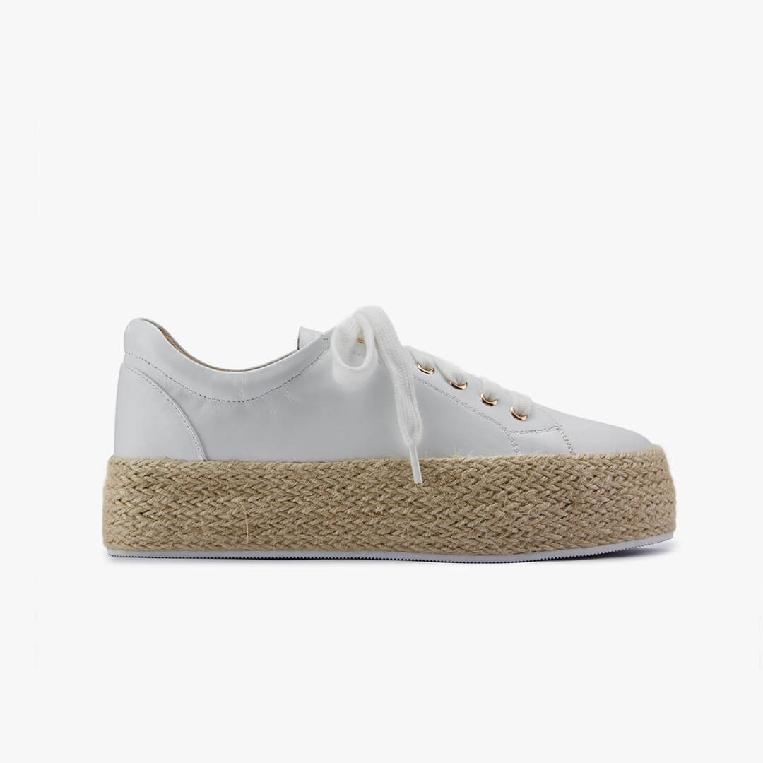 *BEST DAY - raffia flatform sneakers