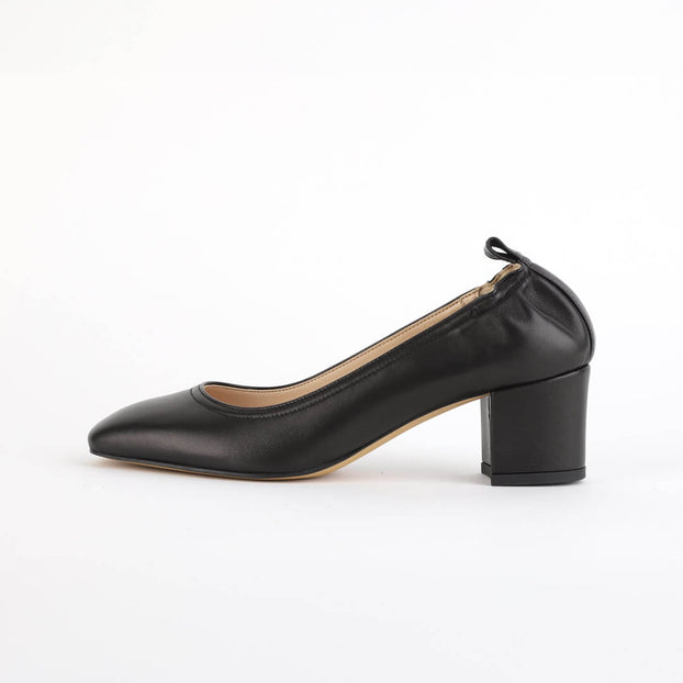 ISSLA - soft leather chunky heel pump