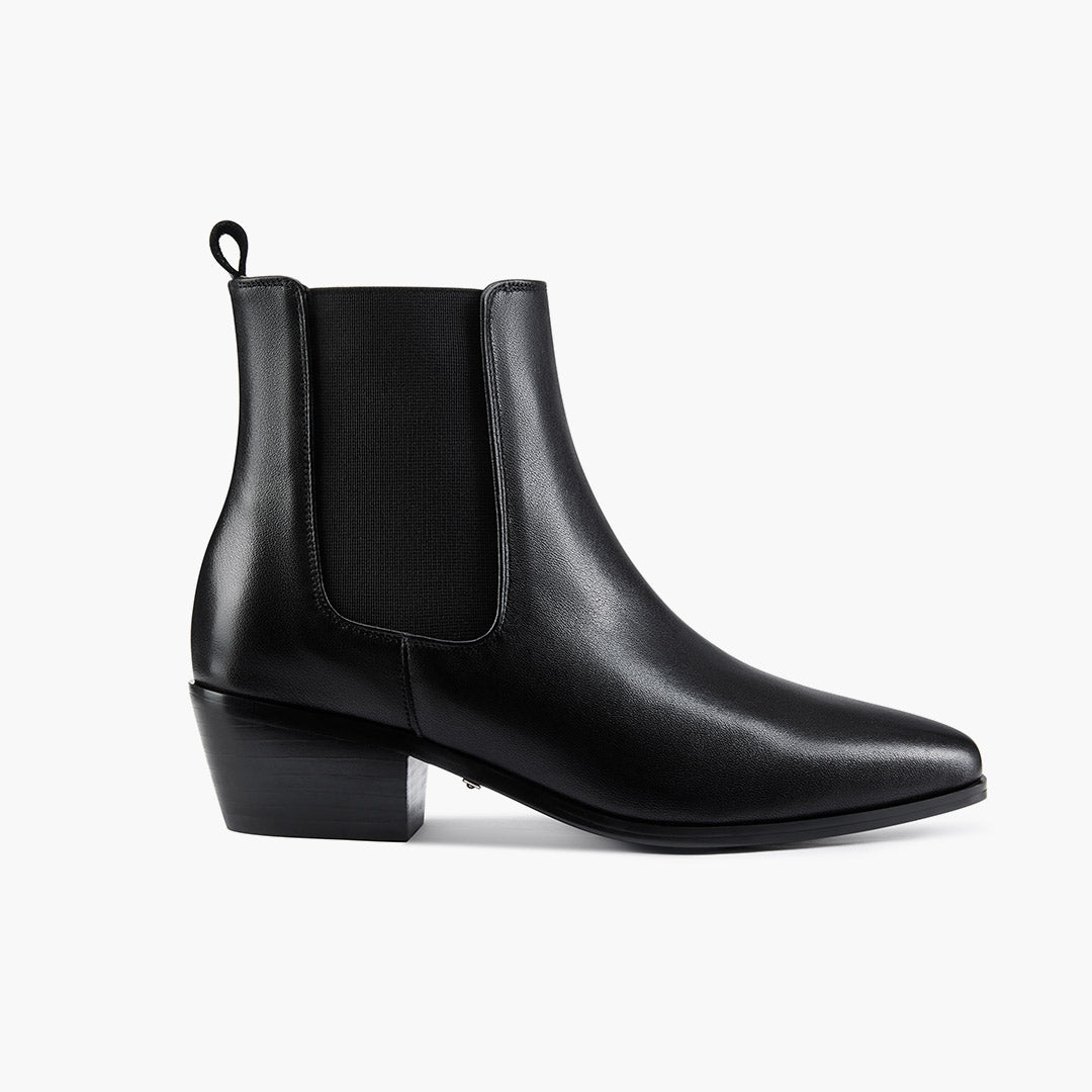 Chelsea Icon - Black Leather