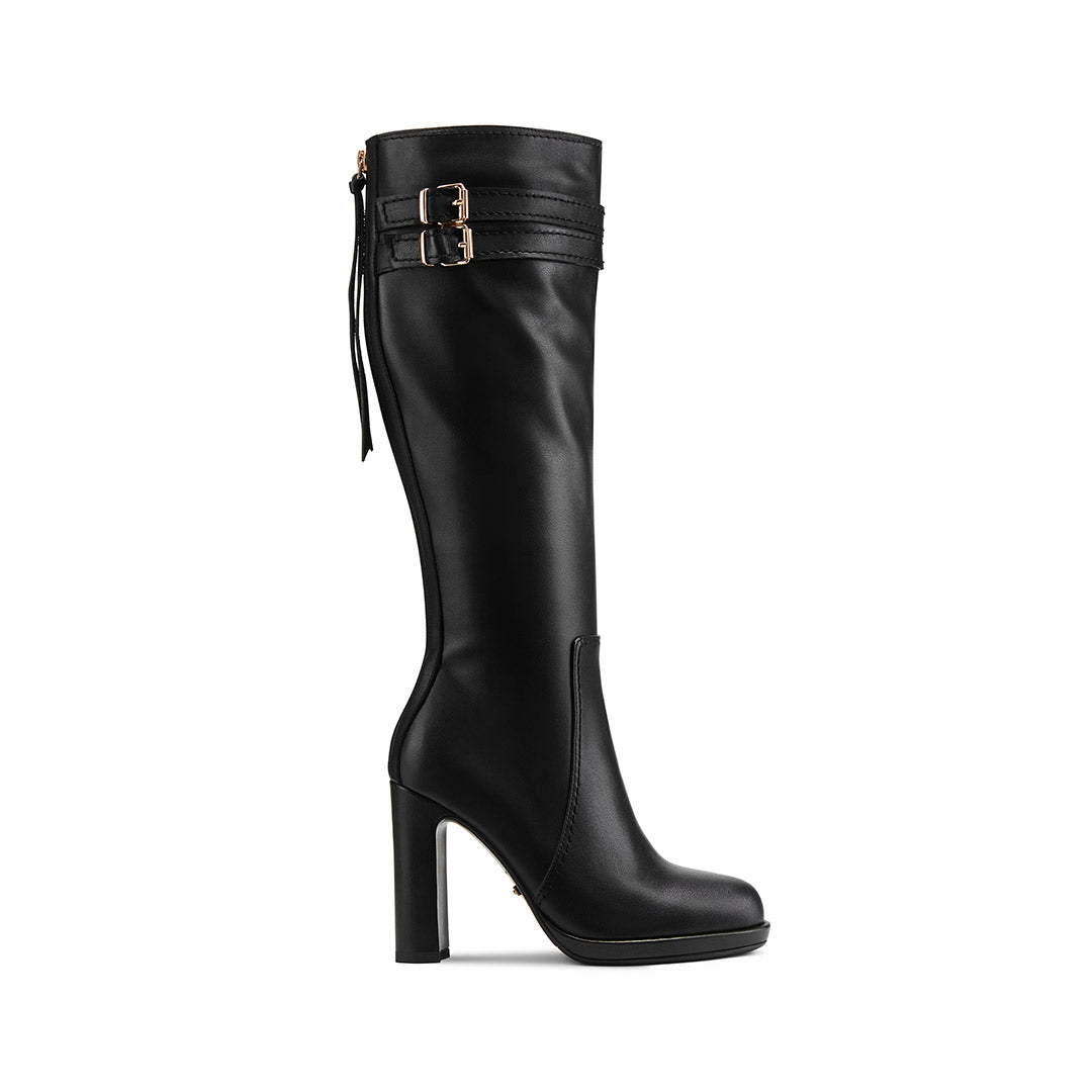 *CHICAGO BLACK - leather knee boots