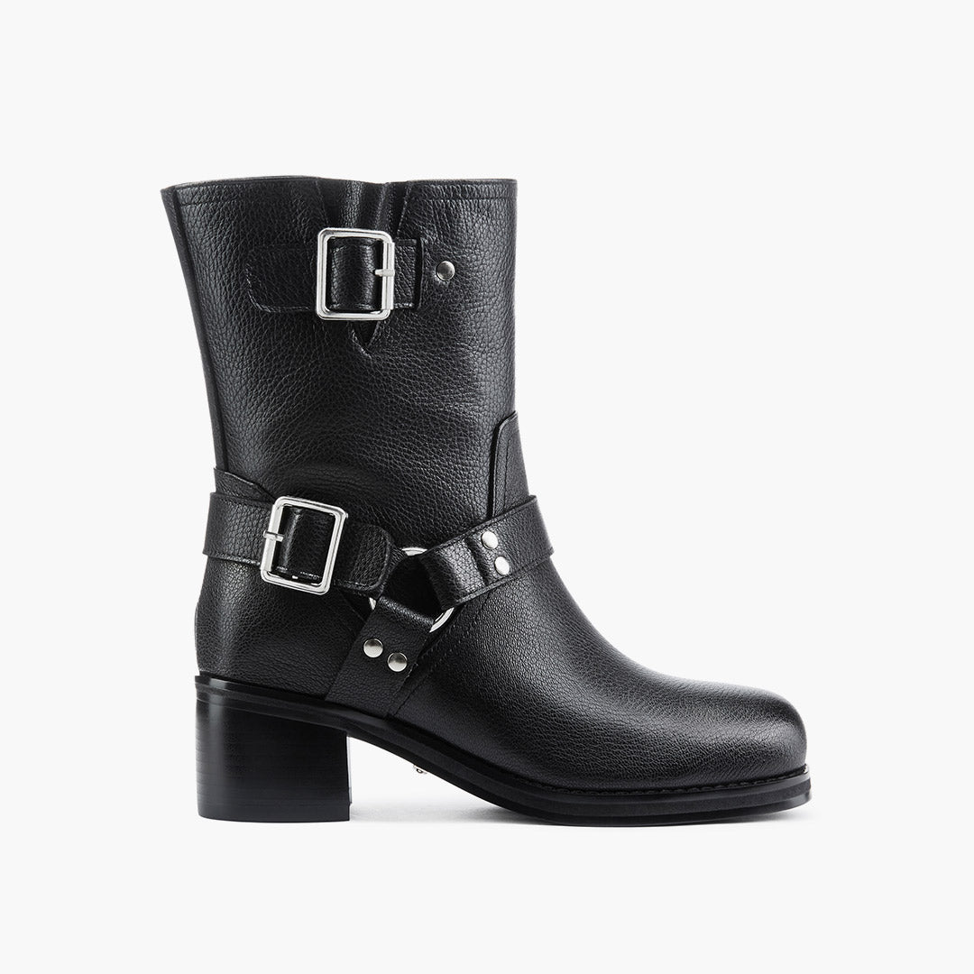 GLORIA - leather biker boots