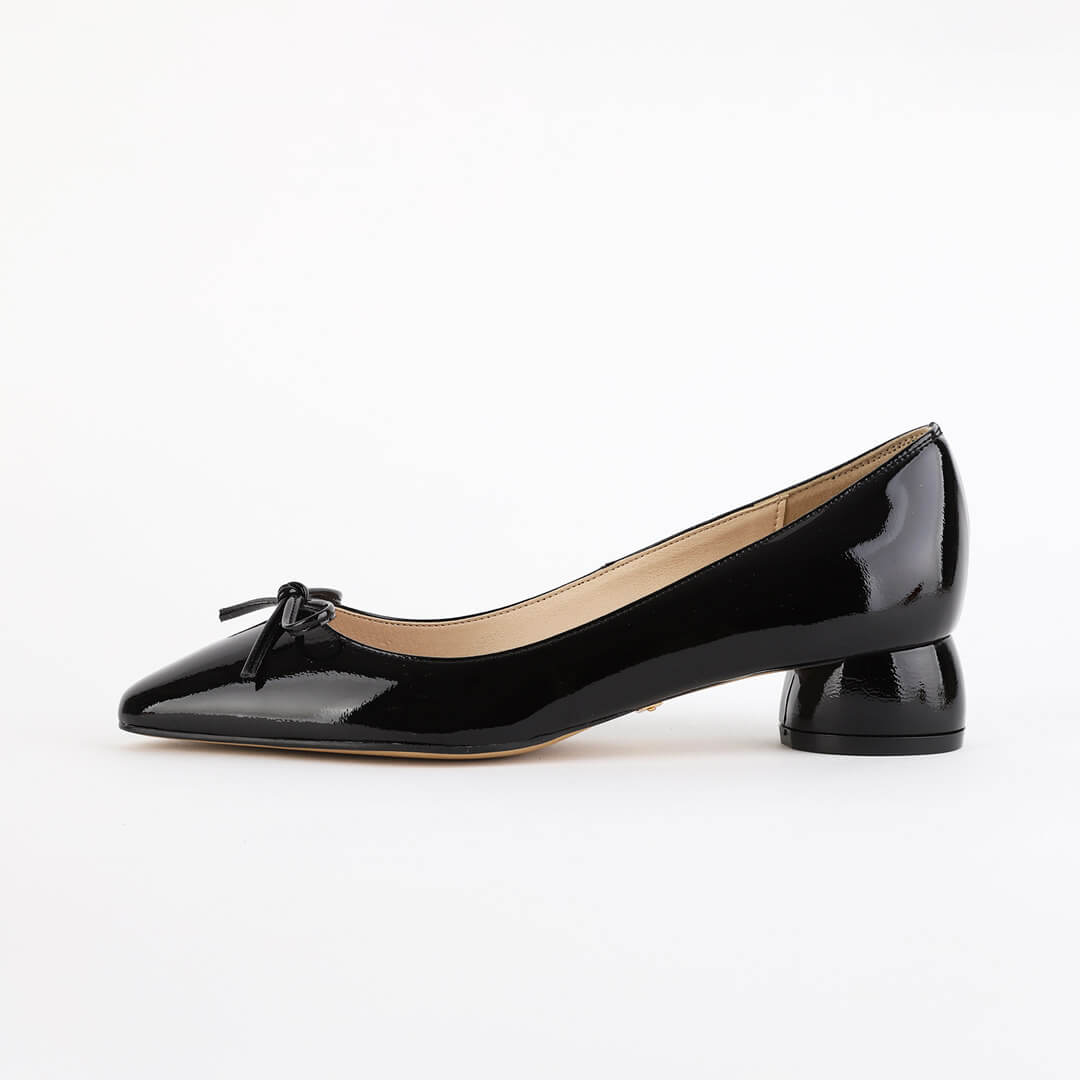 NEW HENRIETTA - patent chunky heel ballerina