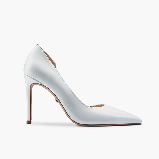 *LALITA WHITE  - d'orsay cut heels