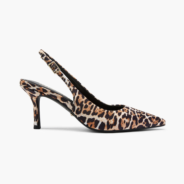 Lena 75 Leopard - Slingback Pumps