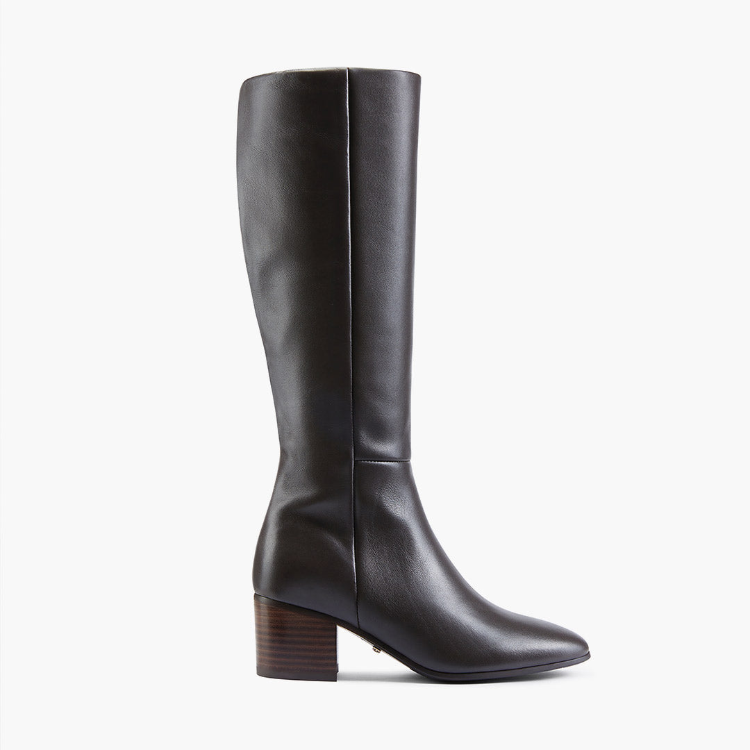 Lucca 50 Brown - Leather Knee Boots