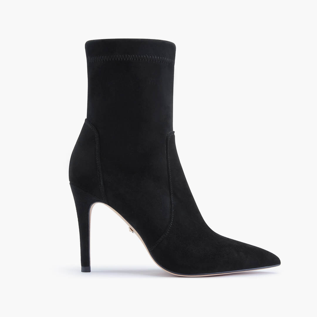 *MACON - stretch suede ankle boots