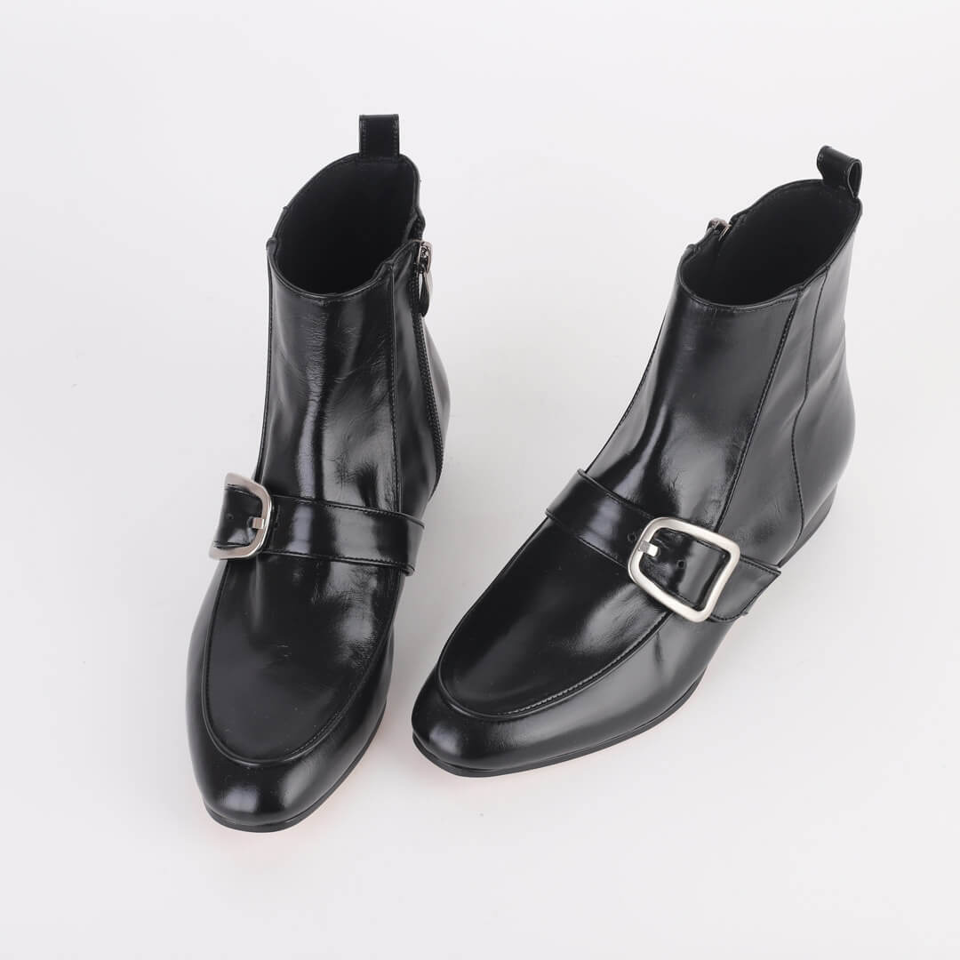 UK 3 Petite Black Ankle Boots