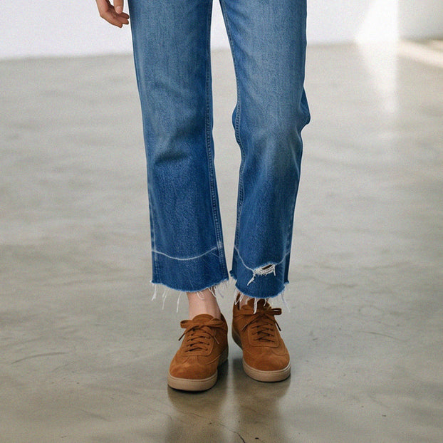 Morena - Brown Leather Sneakers