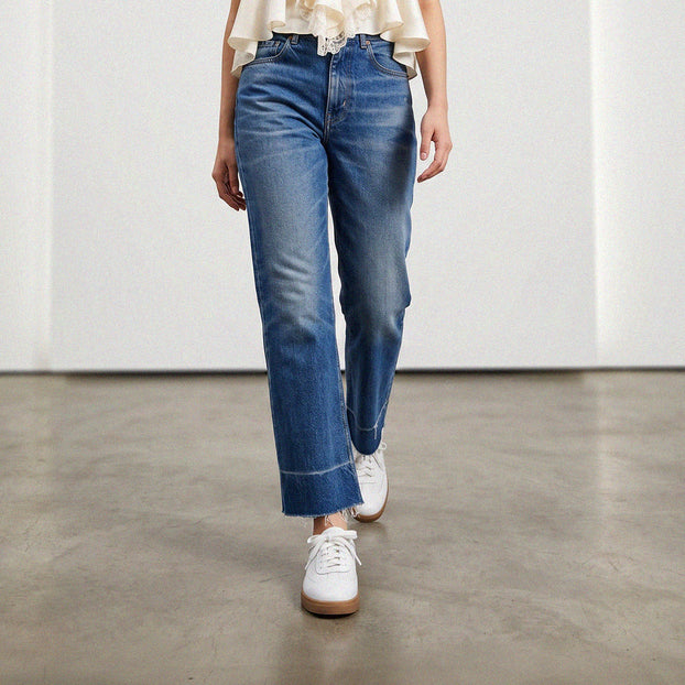 Morena - White Leather Sneakers