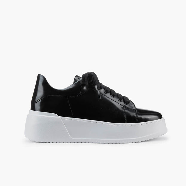 *RYKER BLACK - leather sneaker