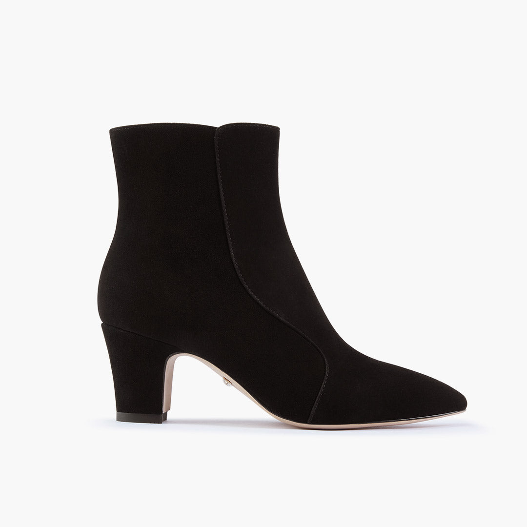 *VALERIE - suede mid-heel ankle boots