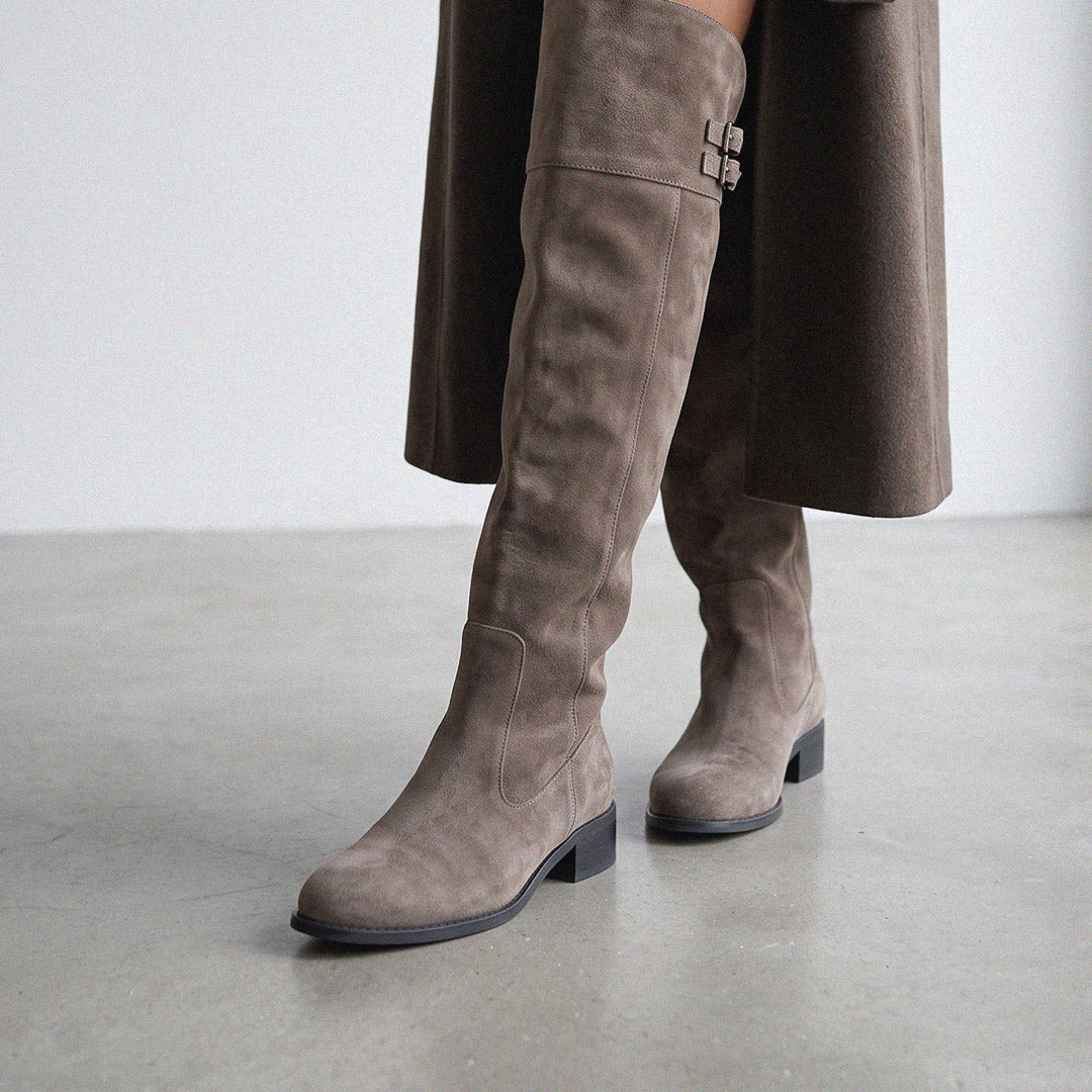 Ashford Grey Suede - OTK Riding boots