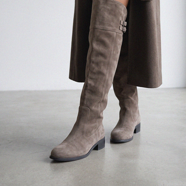 Ashford Grey Suede - OTK Riding boots