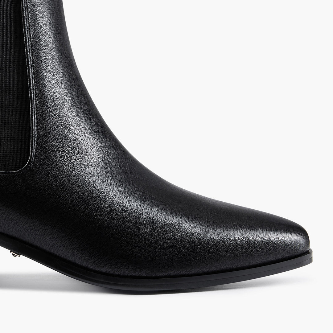 Chelsea Icon - Black Leather