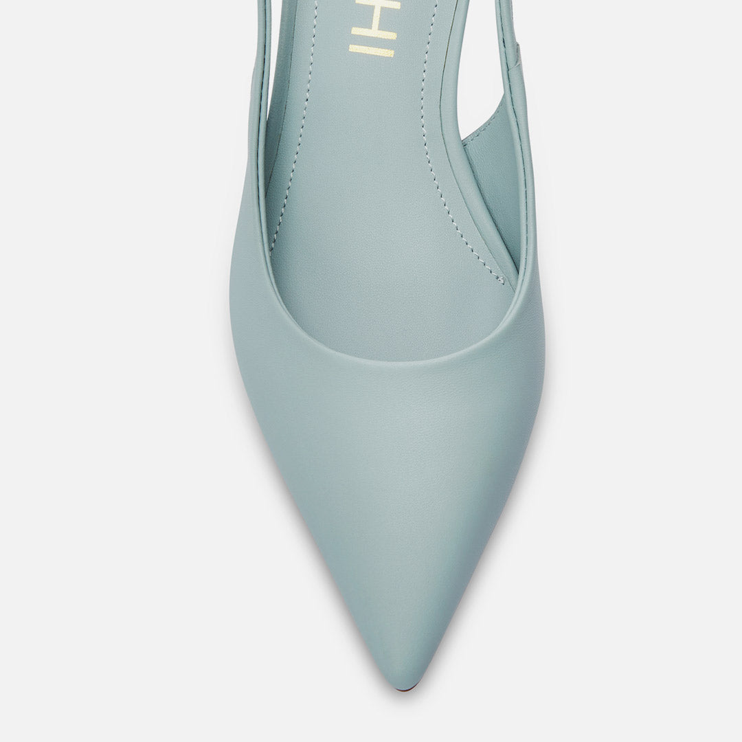 Lena 45 - Blue Leather Slingback