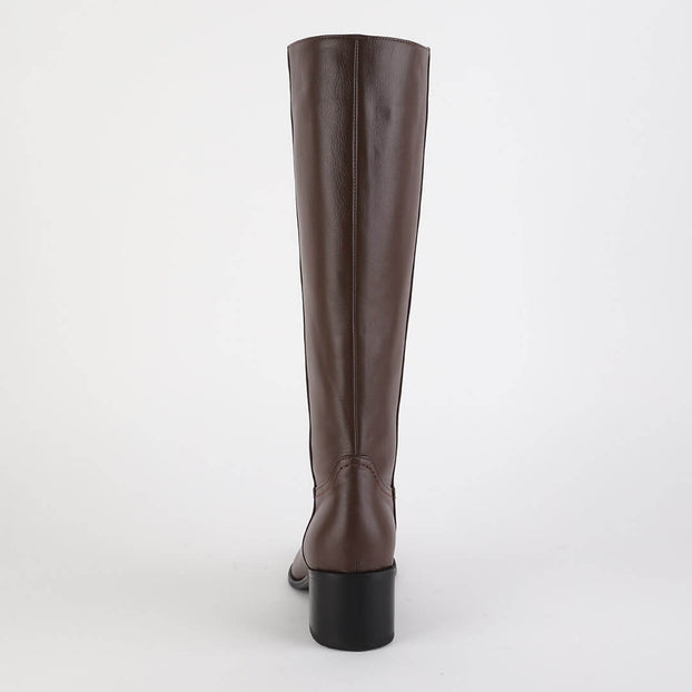 *UK size 2 - MAEVE - beige leather, 5cm heel