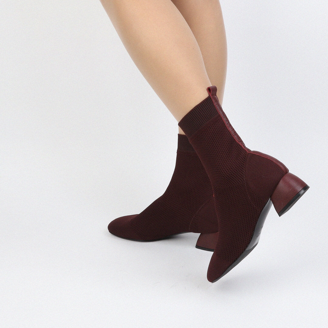 MEDIAS - knitted sock ankle boots