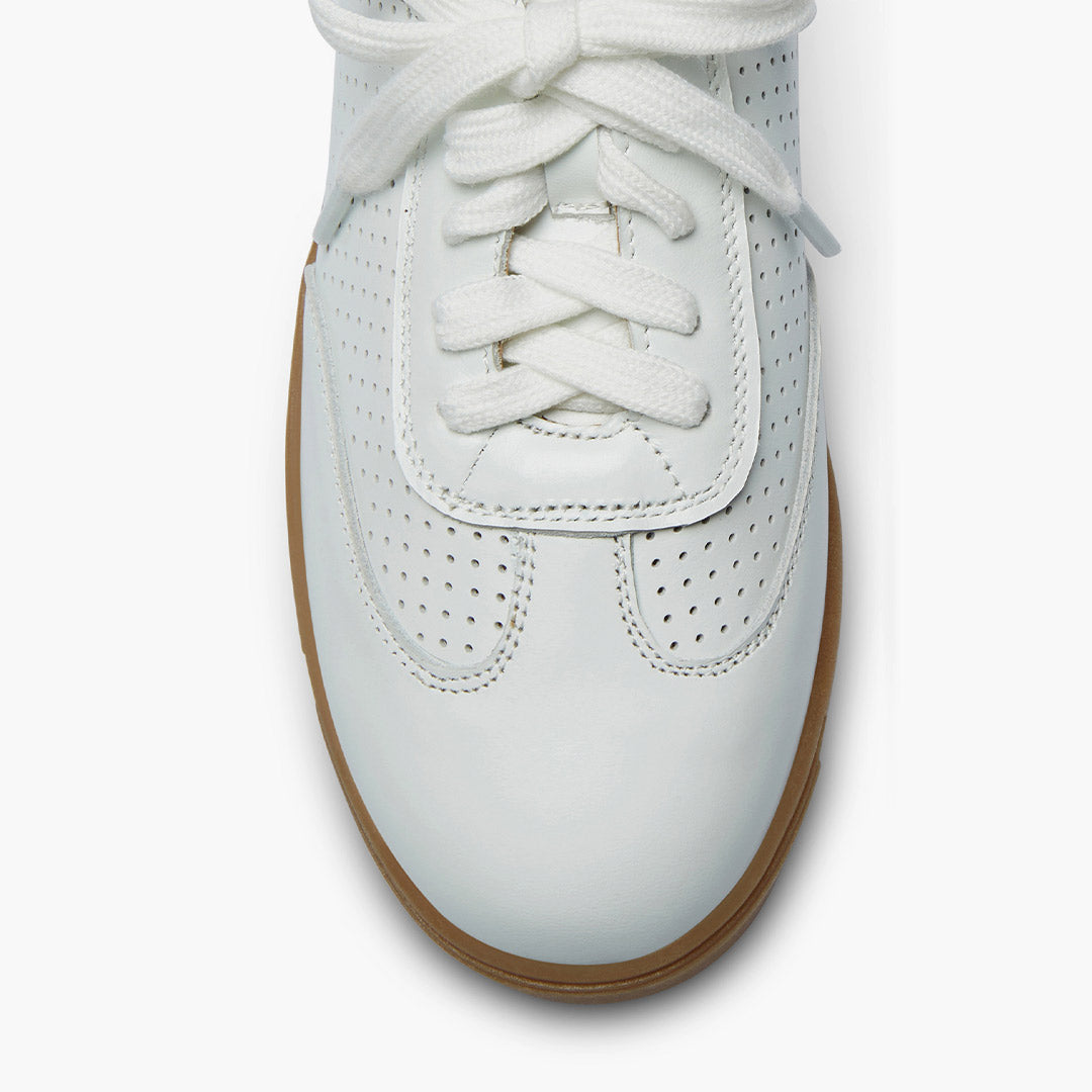 Morena - White Leather Sneakers