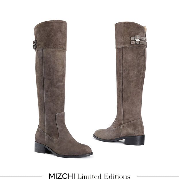 Ashford Grey Suede - OTK Riding boots