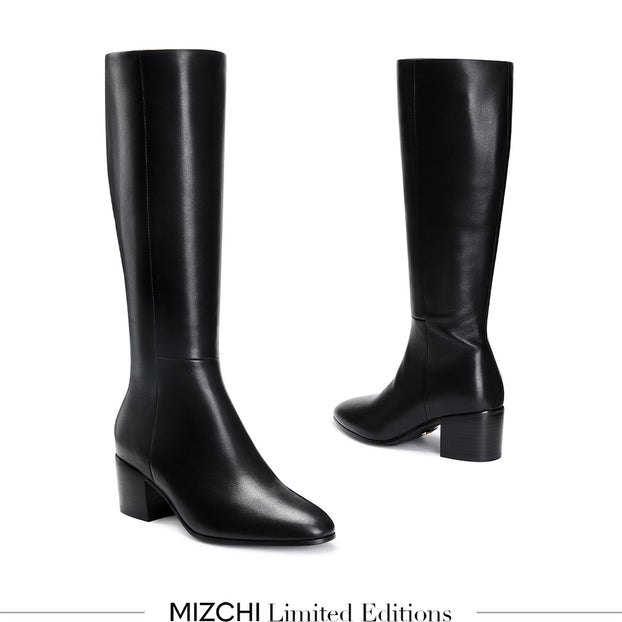 Lucca 50 - Leather Knee Boots