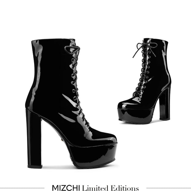 *CEDAR - super high platform half boots