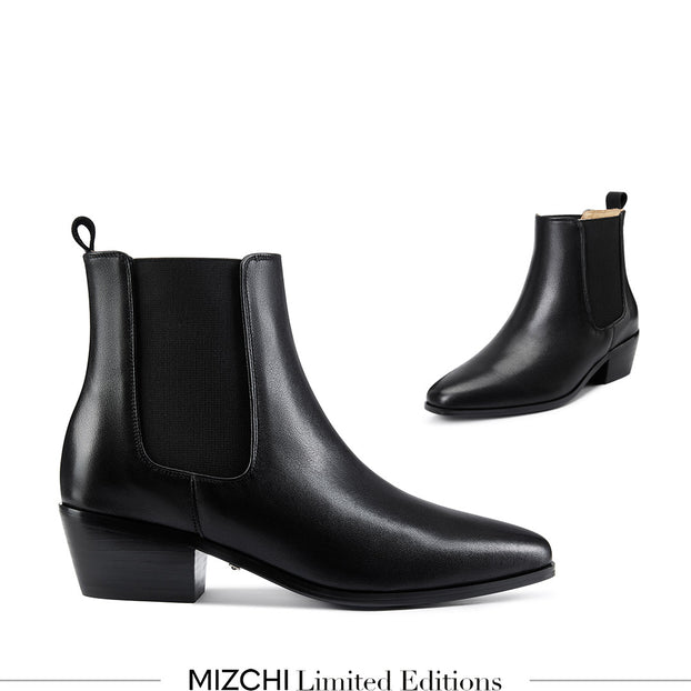 Chelsea Icon - Black Leather