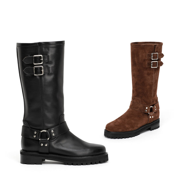 Petite Size Buckled Half Boots UK 13