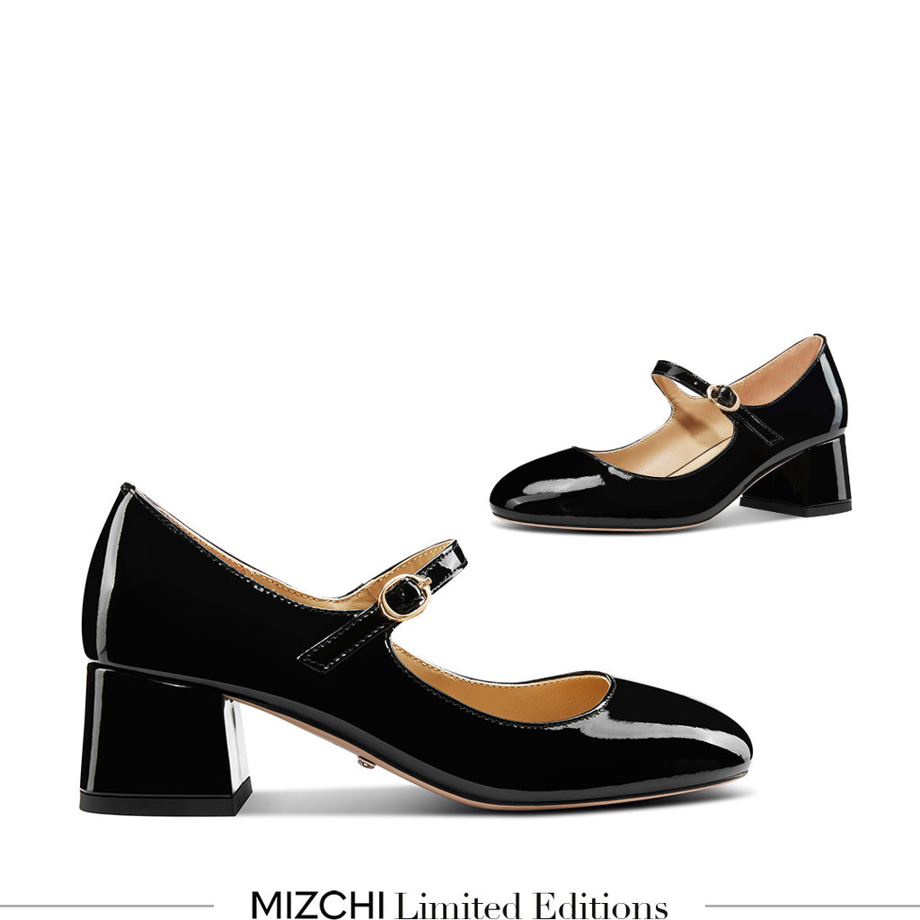 Petite Size Patent Mary Jane Pumps by MIZCHI Pretty Small Shoes