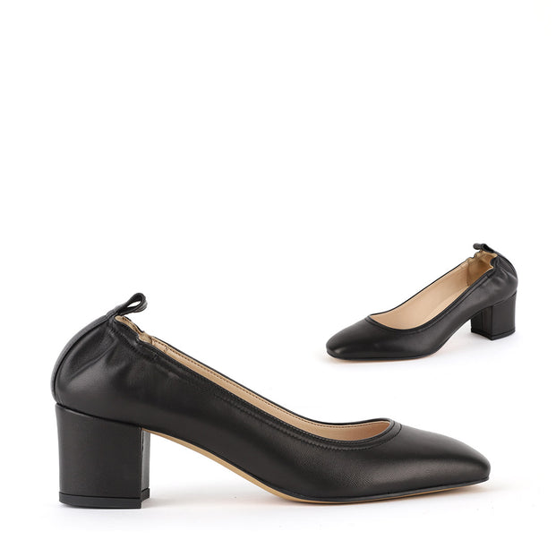 ISSLA - soft leather chunky heel pump