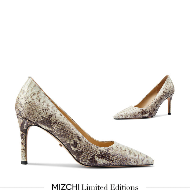 *KAYTE PYTHON - snake effect classic pumps