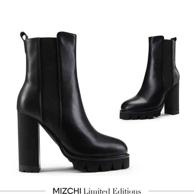 *KENZIE - platform chelsea boots