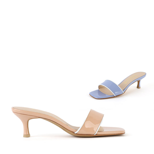 *UK size 2.5 - LOTTIE -  blue patent, 5cm heels