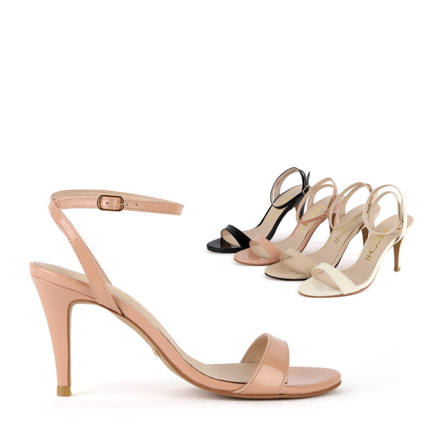 *UK size 2 - MEGAN - pink patent, 8cm heels