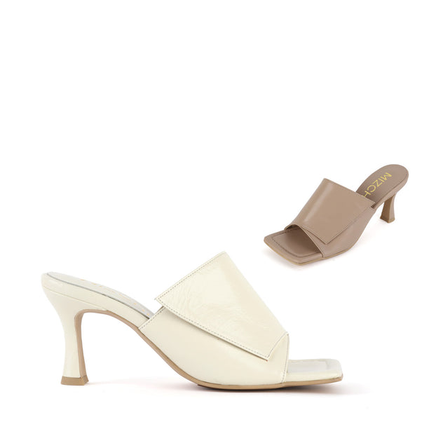 *UK size 2.5 - VALLETTA - ivory, 7cm heels