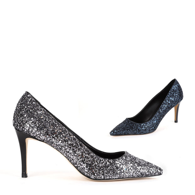 *UK size ROYAL navy 8cm heels UK EU 34 USA (220mm length) Navy 8cm