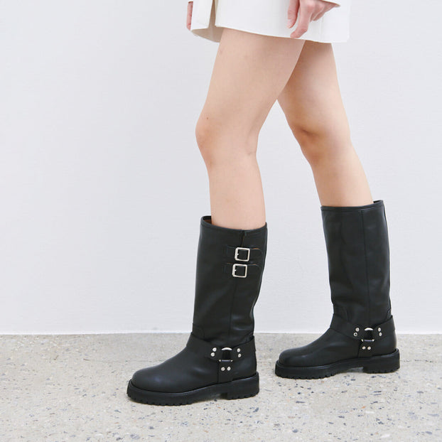Petite Size Buckled Half Boots UK 1