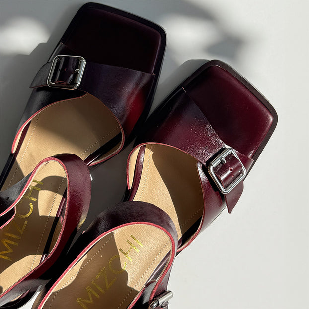 *DAST - brown two belt sandals