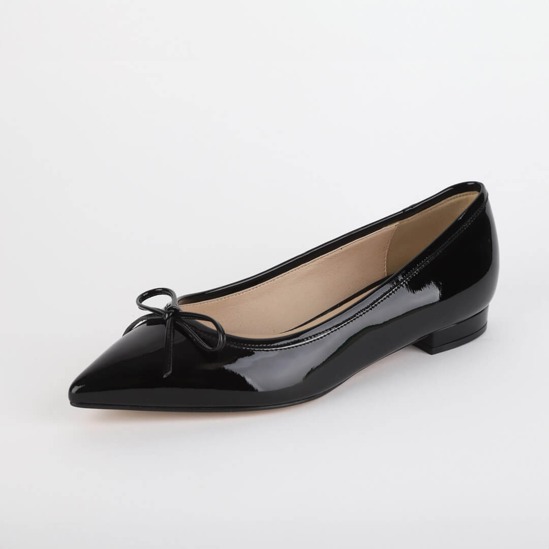 *UK size 2.5 - KAZY - black suede, 1.5cm heels