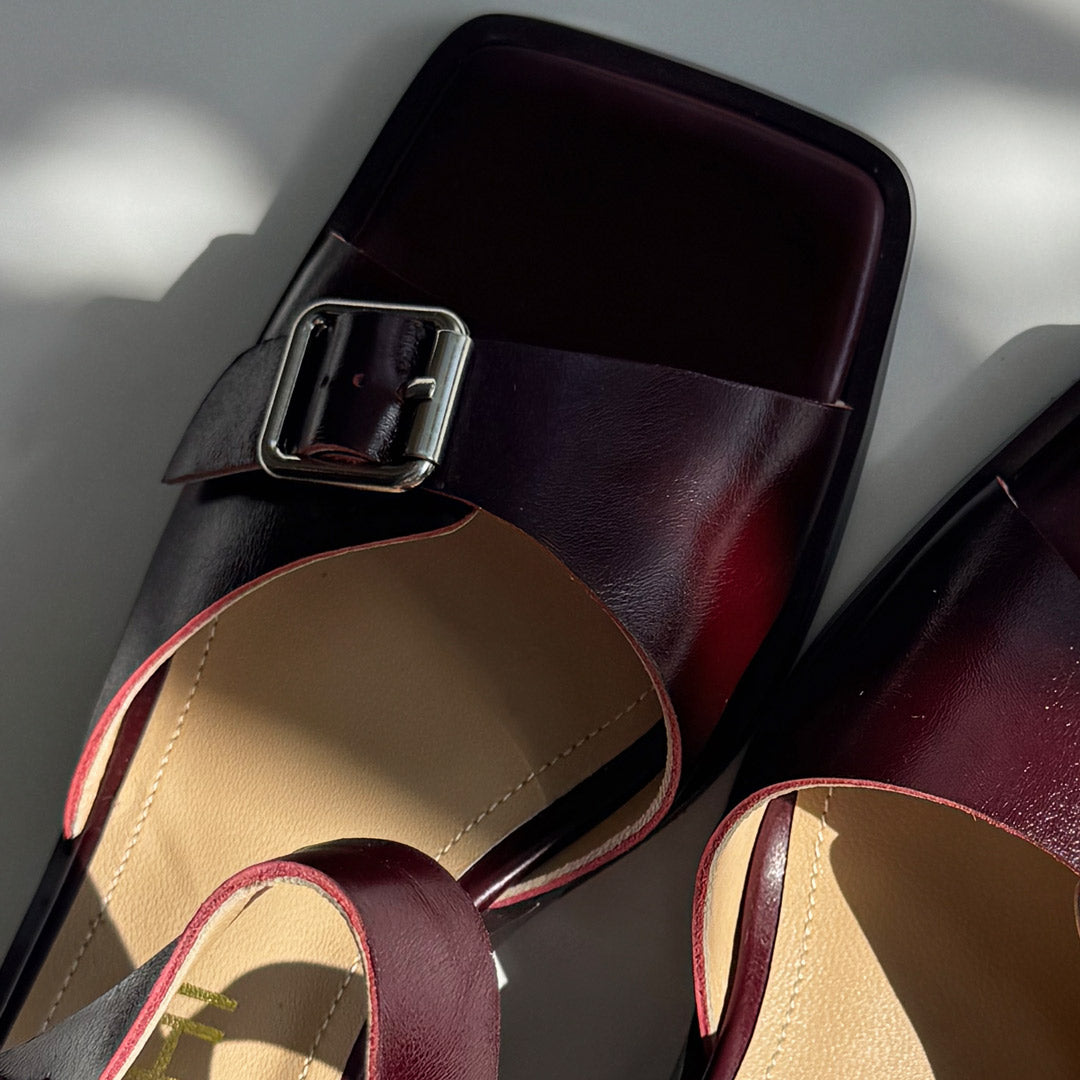 *DAST - brown two belt sandals