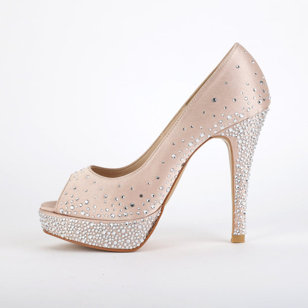 *UK size 2 - PRINCESS - beige, 11/2cm heels