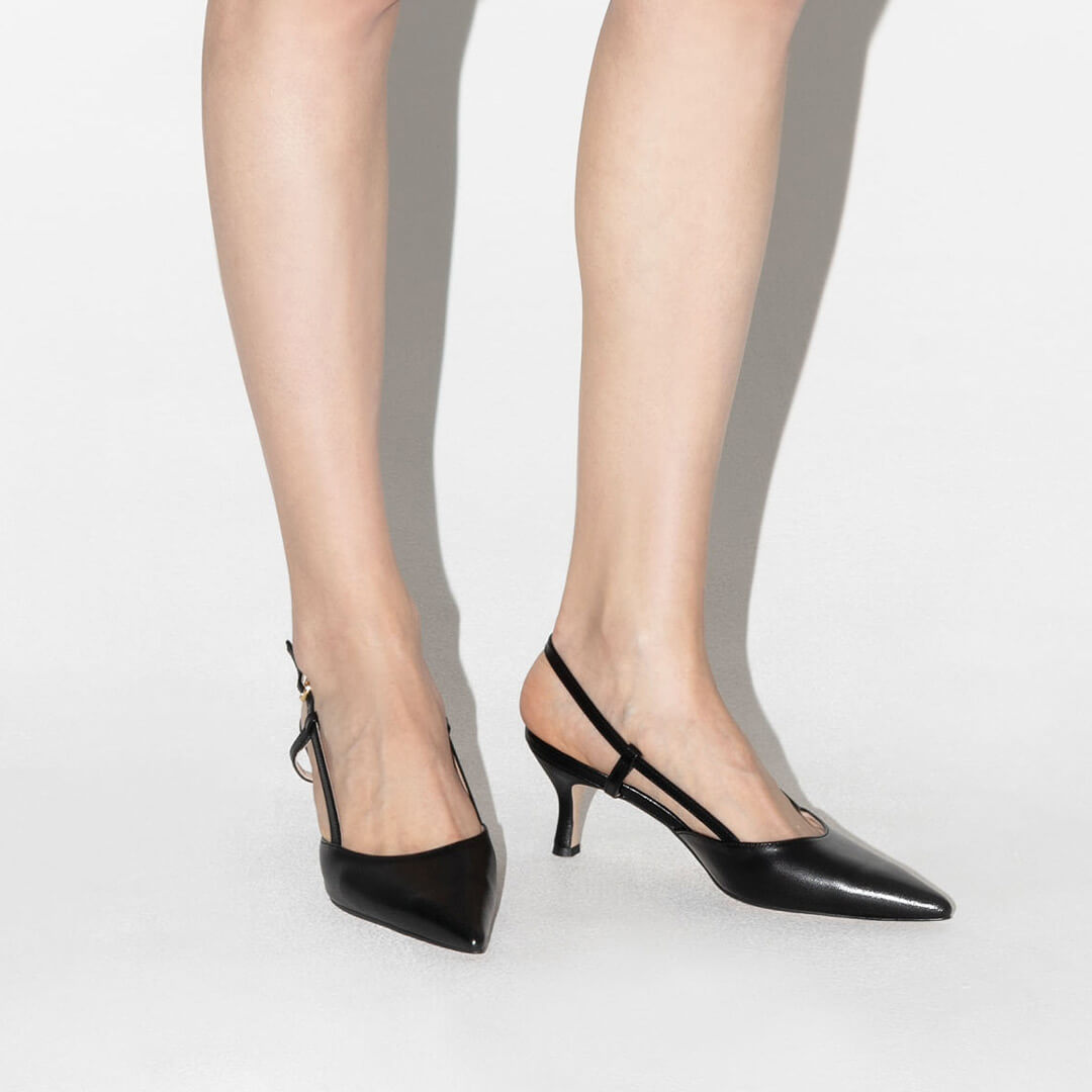 RUMBALD - leather slingback