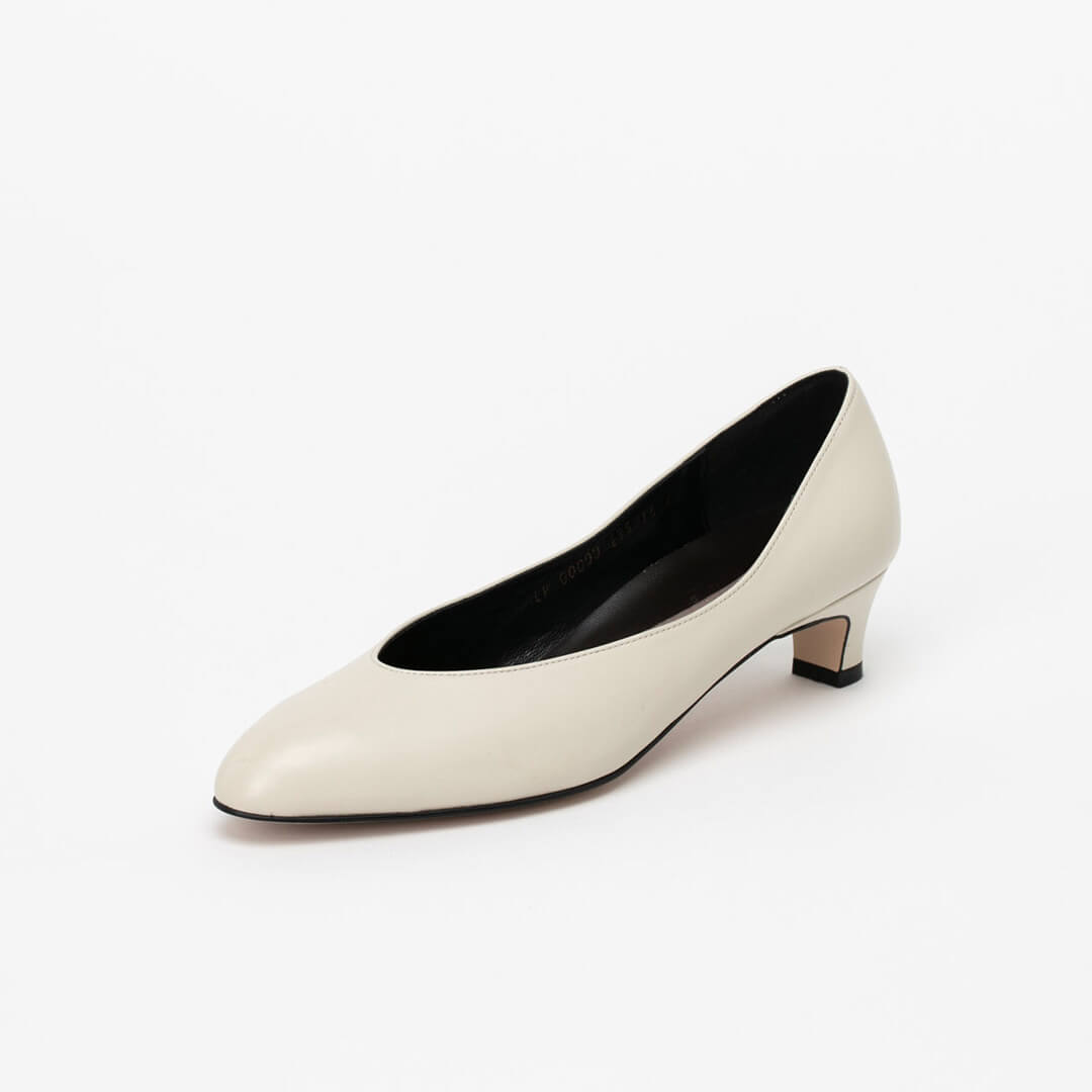 *UK size 2 - LULIA - ivory, 4cm heels