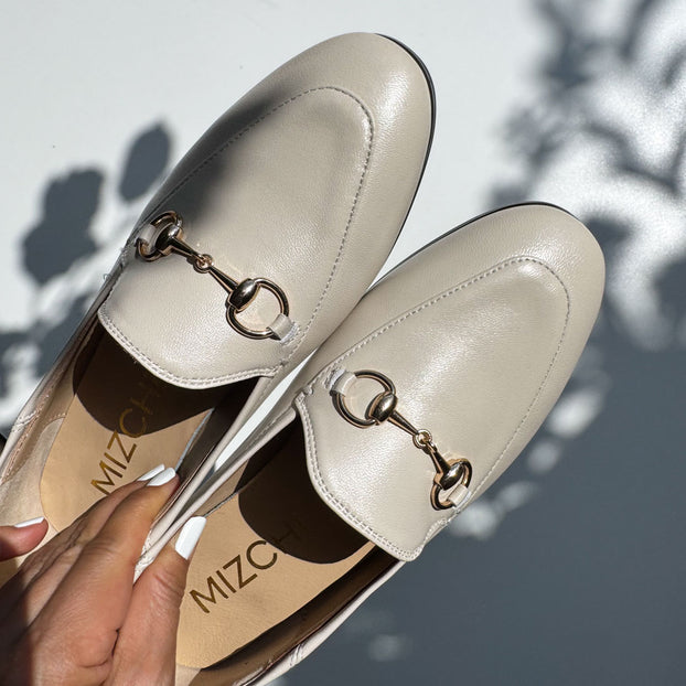 *ROCHELLE IVORY - leather loafers