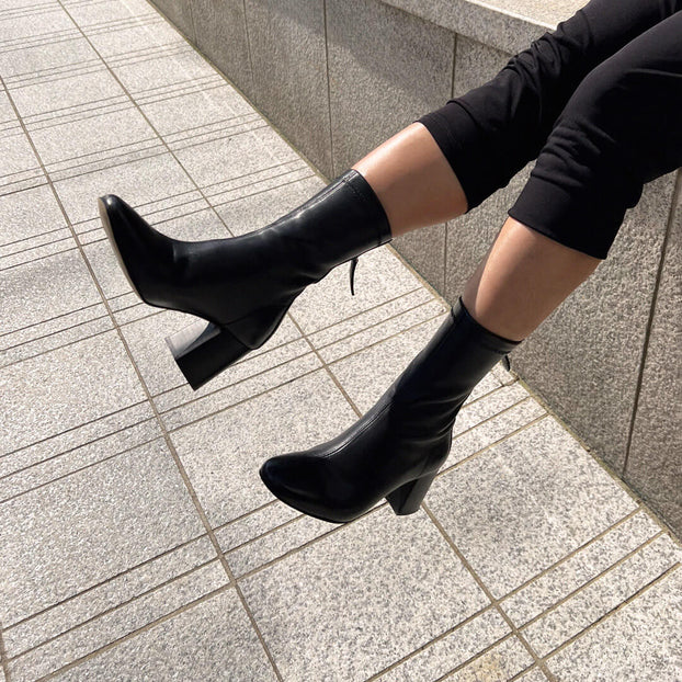 Petite Size Leather Ankle Boots EU 33