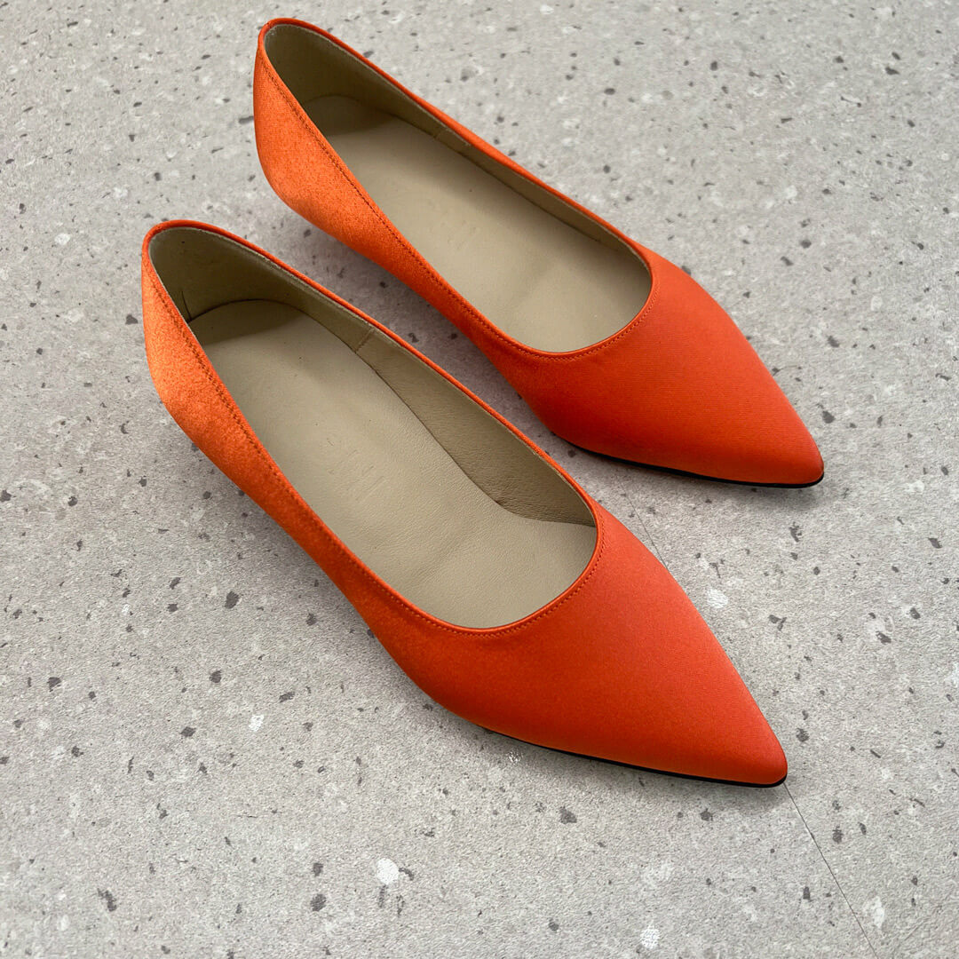 *KIBON - orange, 9cm size UK 2.5