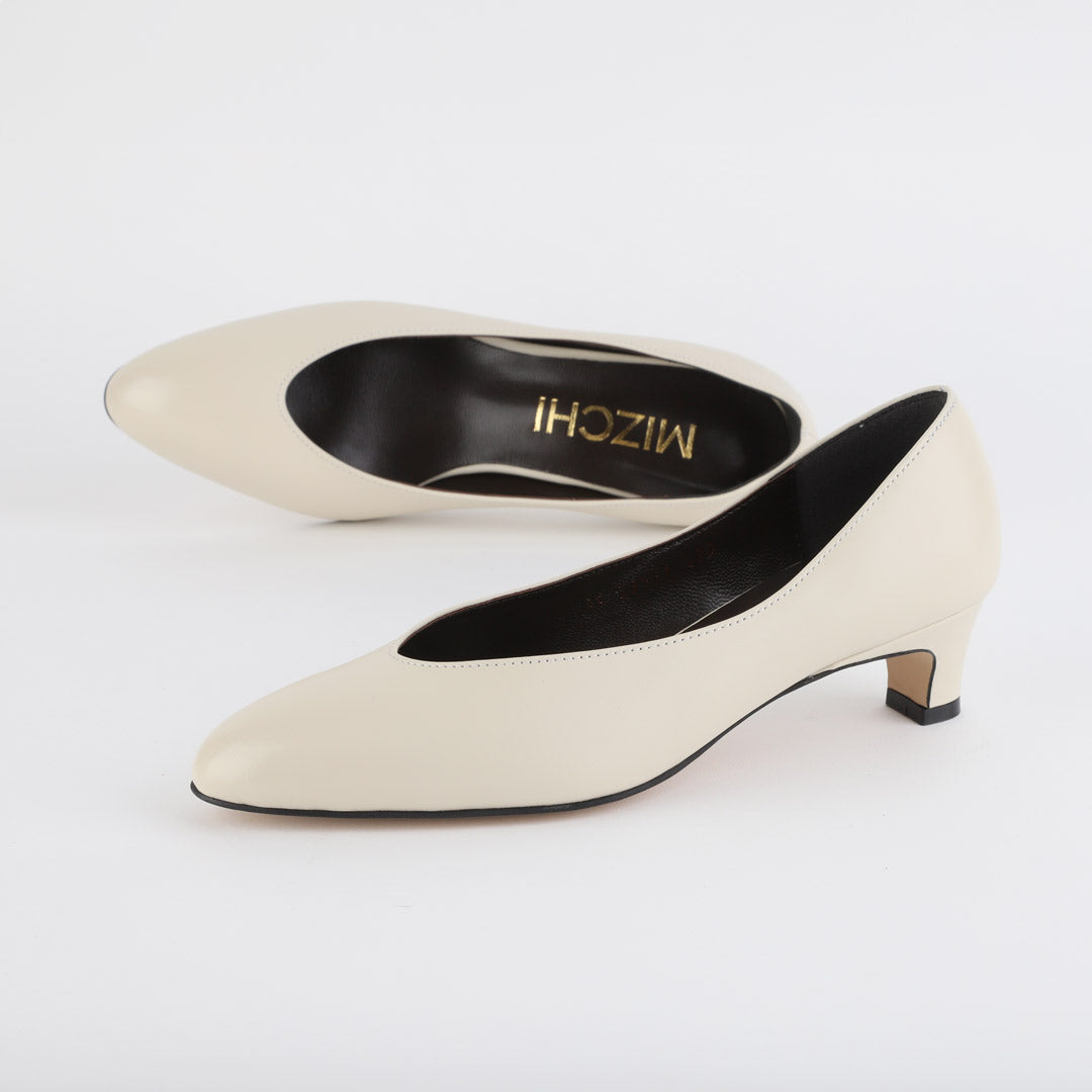 *UK size 2 - LULIA - ivory, 4cm heels