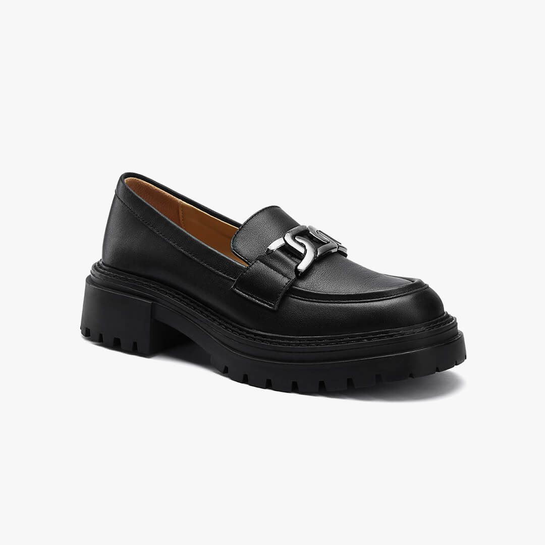 *ALCOR - flatform leather brogue