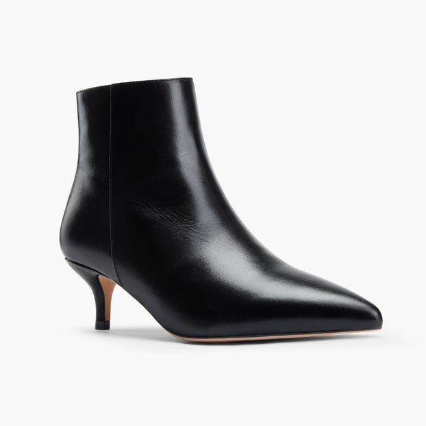 *BRANDA 50 - black leather ankle boots